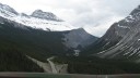 Landskab mellem Banff og Jasper